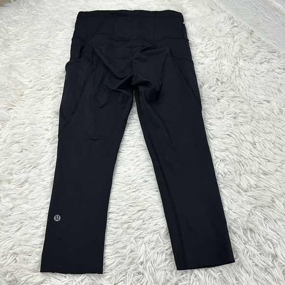 Lululemon Fast & Free Crop (19") Black - Picture 6 of 7